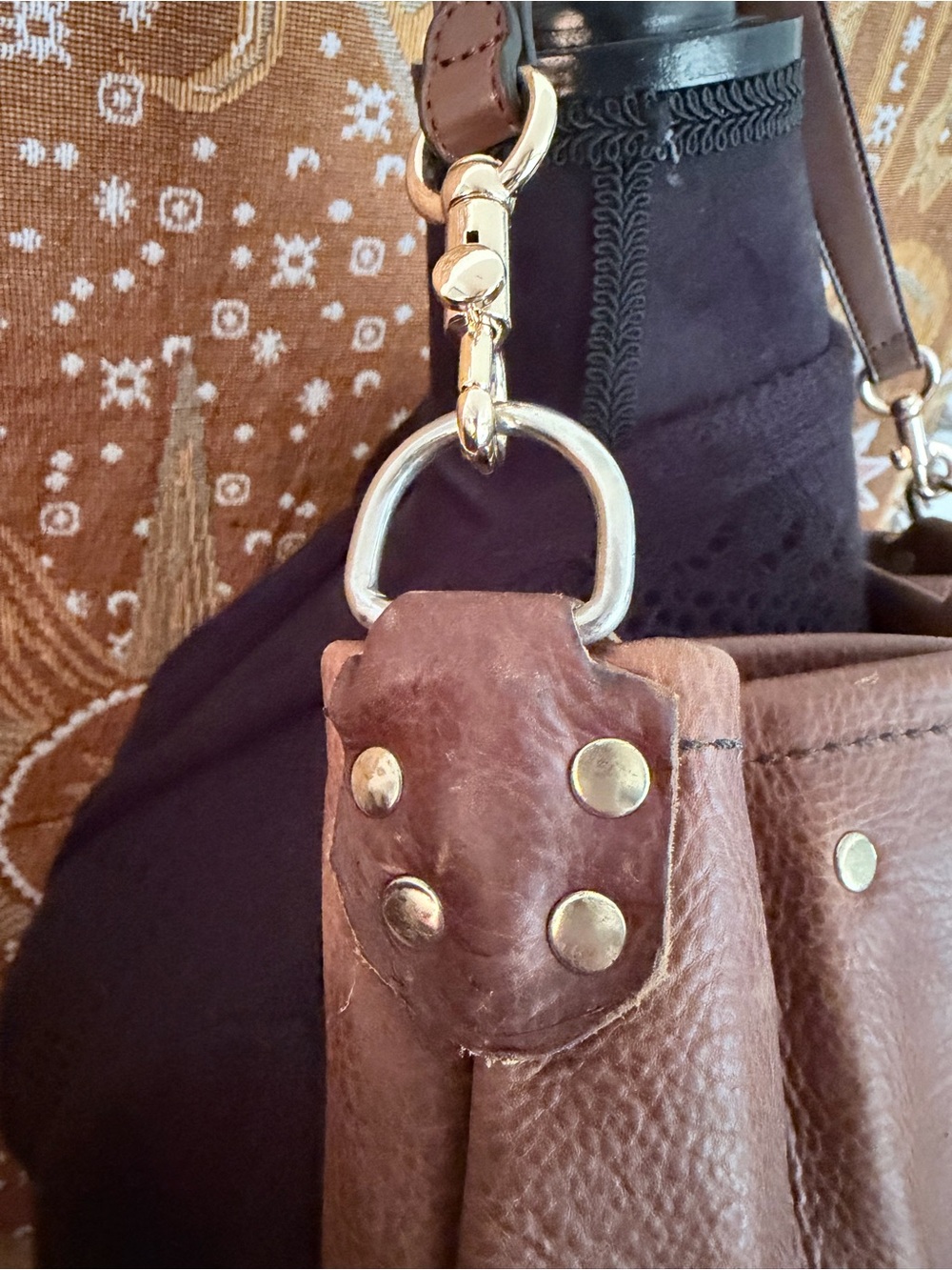 Amazing leather hippie purse - Picture 2 of 9